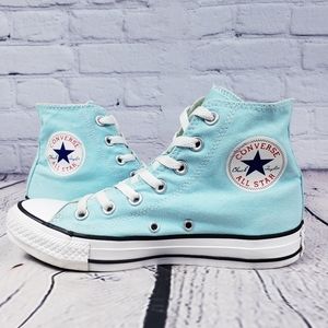 Converse All Star High Top Shoes Blue White Size 7